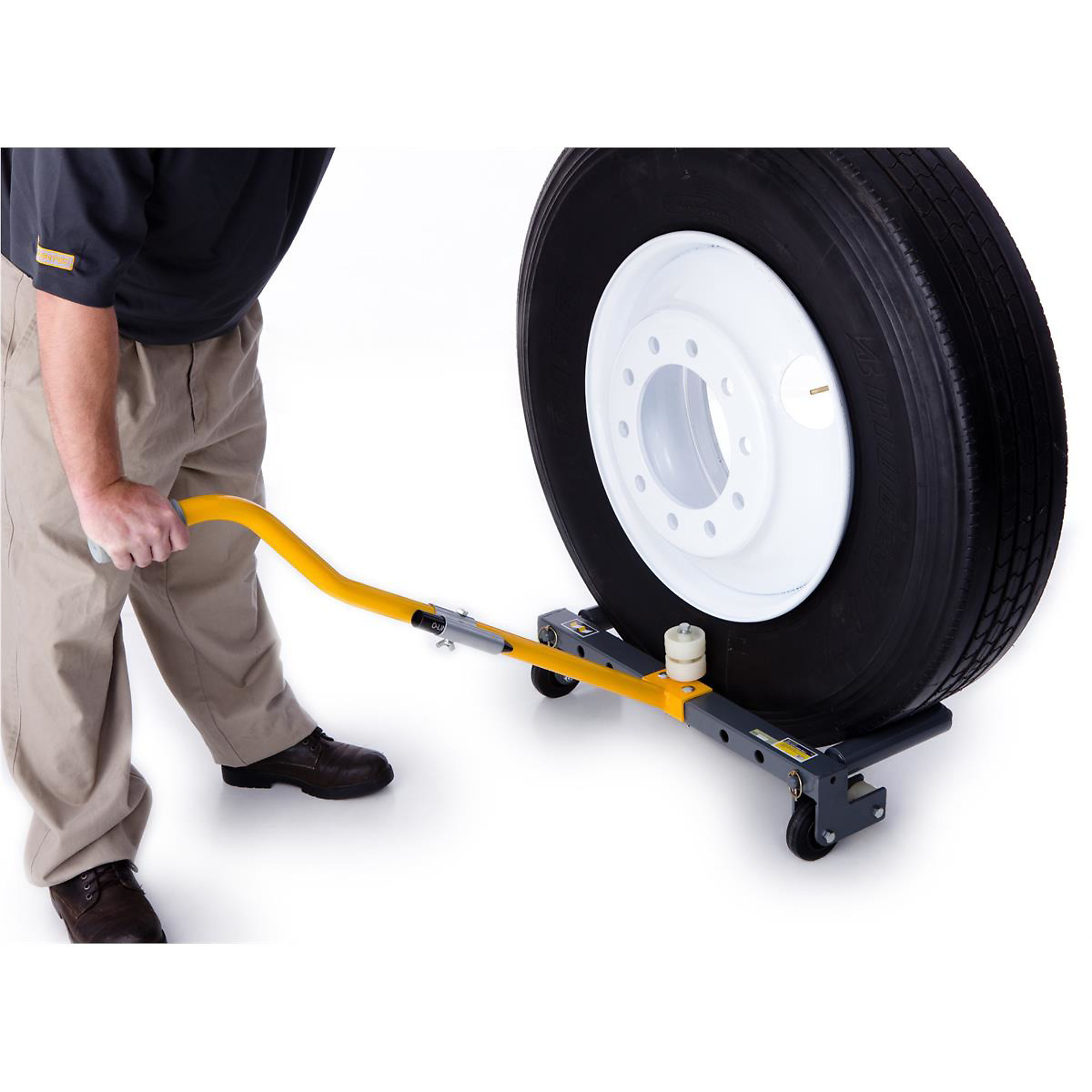 Gaither Tool Co. Wheel Dolly — Heavy-Duty, Industrial Bearings, Adjustable Rollers, Model# GAIG471105HD